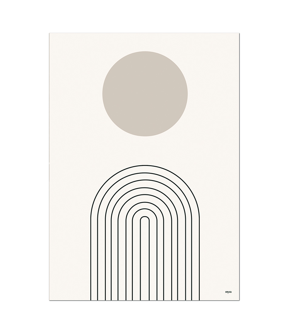 Rainbow Lines and Circle