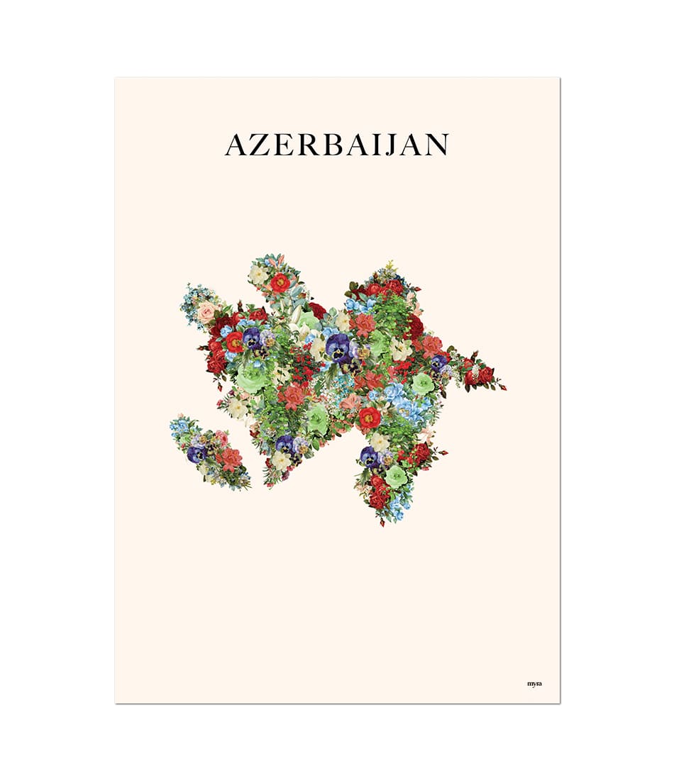 Azerbaijan Floral Map