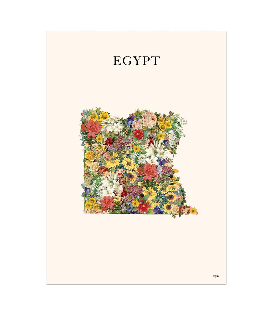 Egypt Floral Map