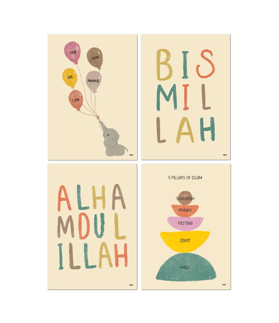 Prayers and Pillars Kids Collection (Set x4) 