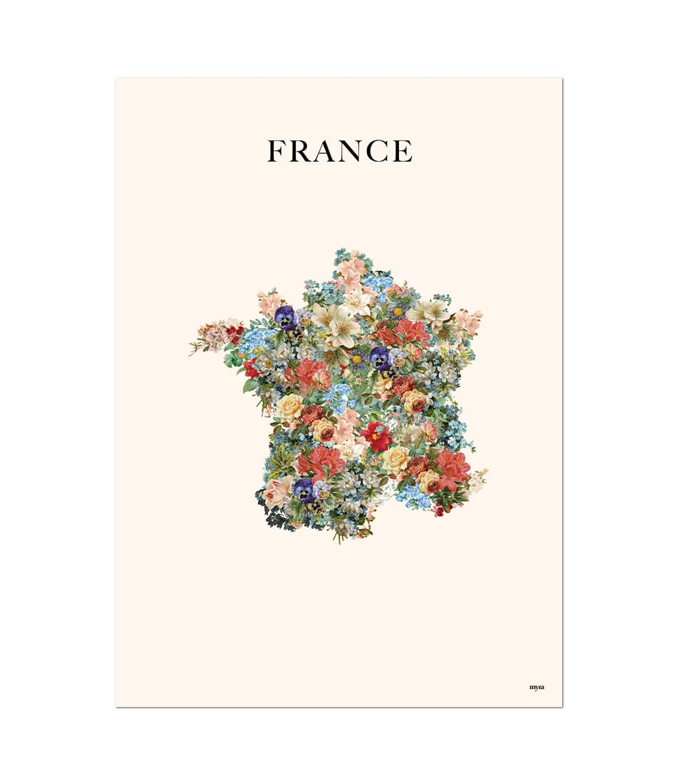 France Floral Map