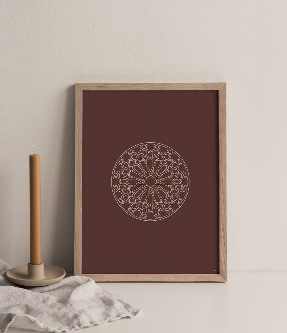 Geometrical Circle Brown