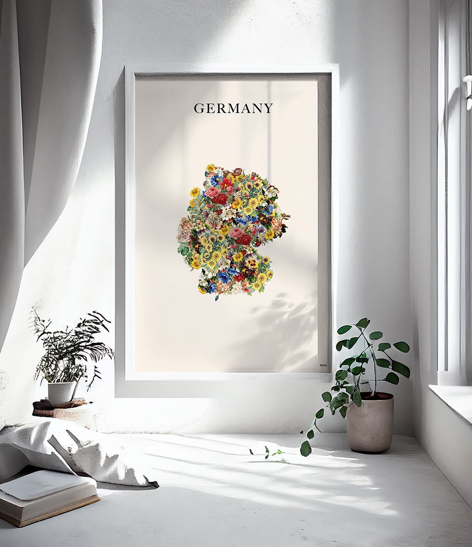 Germany Floral Map