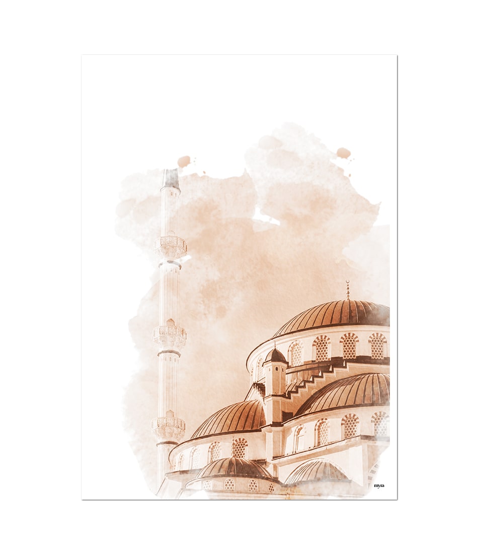 Turkey Mosque Watercolour