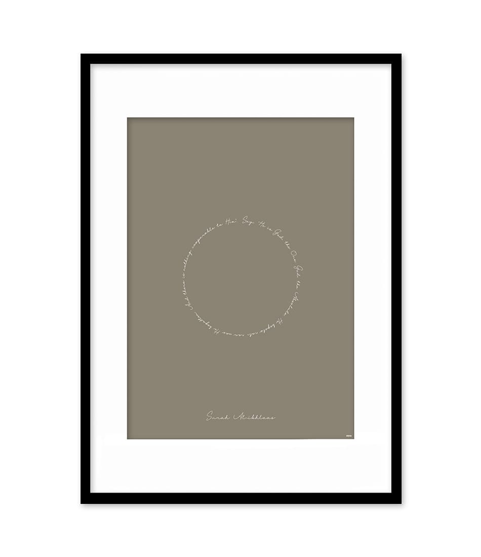 Surah Al-Ikhlas Outline Circle
