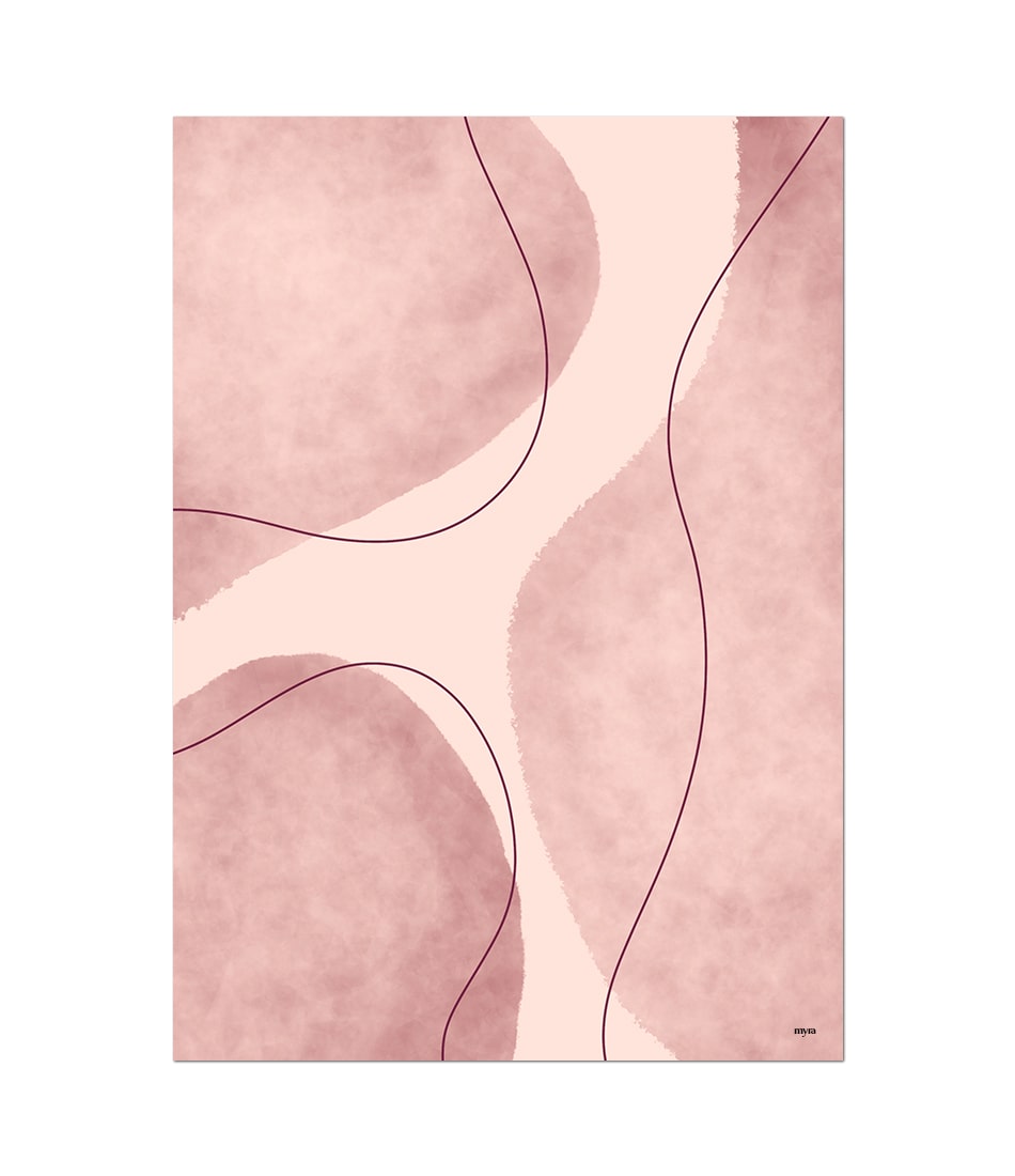 Pink Watercolour Abstract Circles