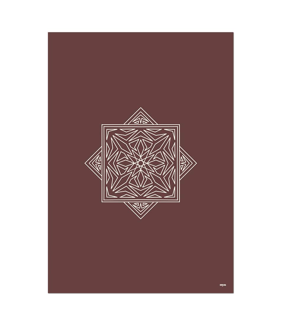 Geometrical Simple Diamond Brown