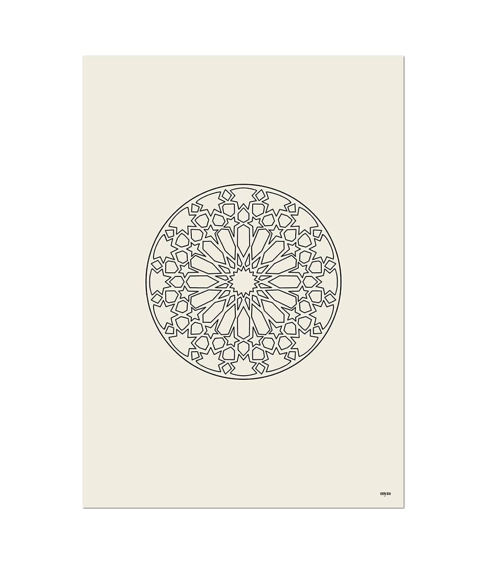 Geometrical Circle Beige