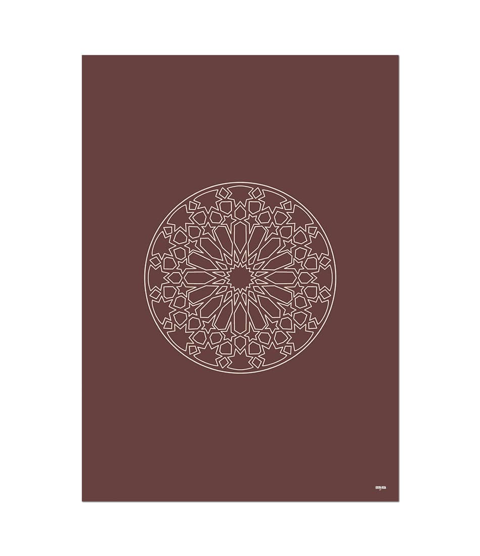 Geometrical Circle Brown