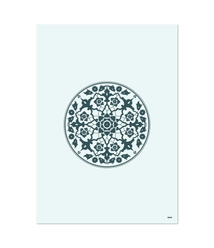 blue-geometrical-floral-circle