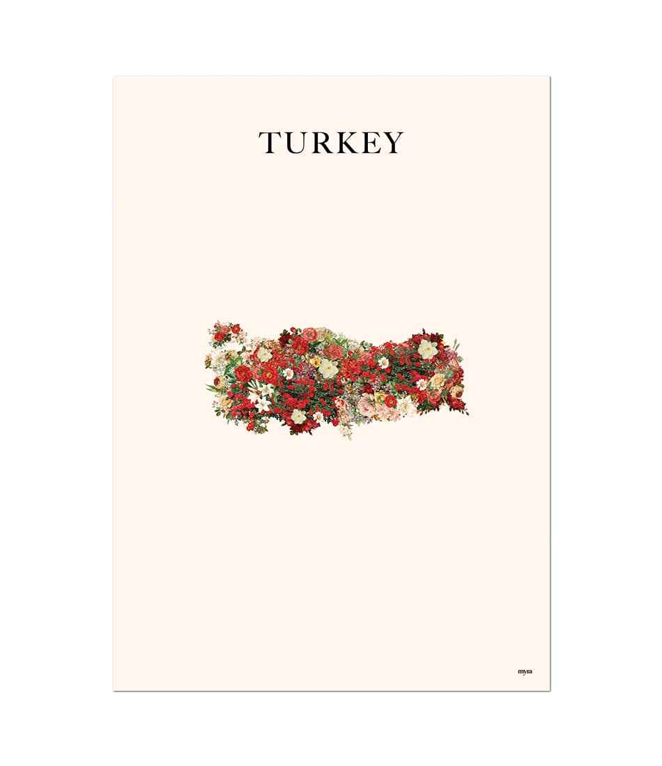 Turkey Floral Map